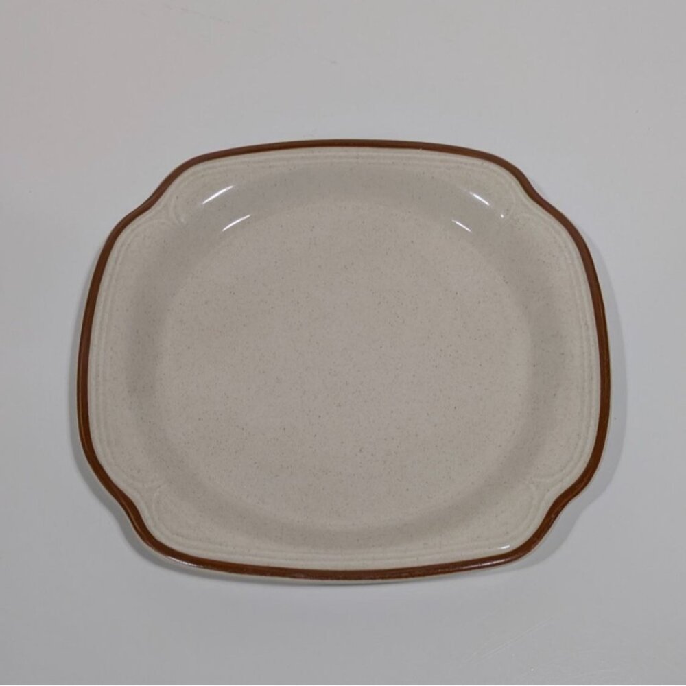 Syracuse China Beige Speckled Brown Rectangle Plate Restaurant Ware Tableware